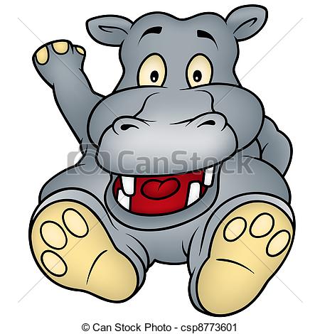 450x470 Sitting Hippo