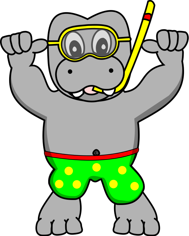 643x800 Cartoon Hippo Clipart