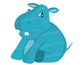 340x270 Hippopotamus Clipart Etsy