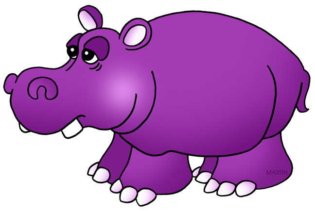648x439 Animals Clip Art By Phillip Martin, Hippo