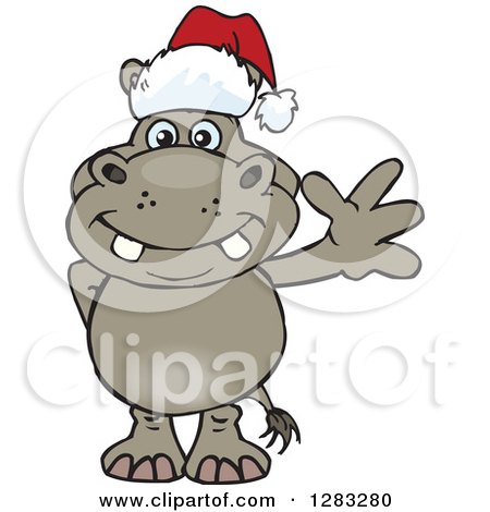 450x470 Clipart Of A Cartoon Happy Hippo Playing An Acoustic Guitar