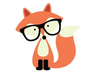 340x270 Hipster Fox Svg Dxf File Instant Download Silhouette Cameo Cricut