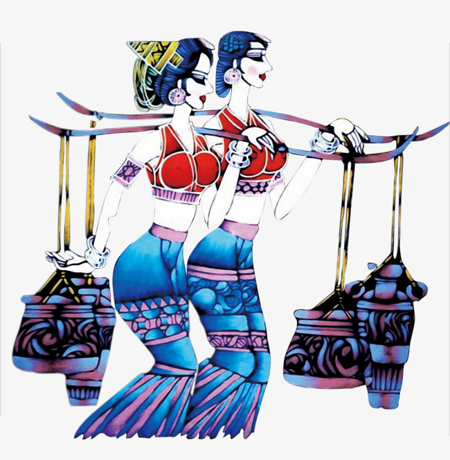 650x664 Figure Hmong Girl Creative, Maiden, Cartoon Girl, Hmong Girl Png