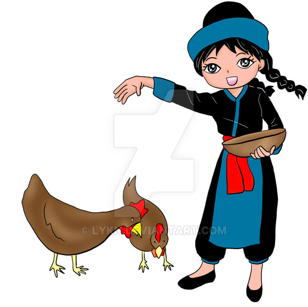 600x597 Hmong Little Girl By Lykn