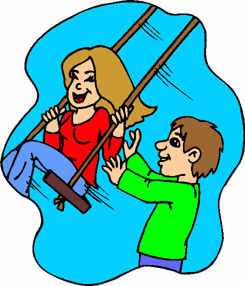 490x572 Swing Set Play Clipart