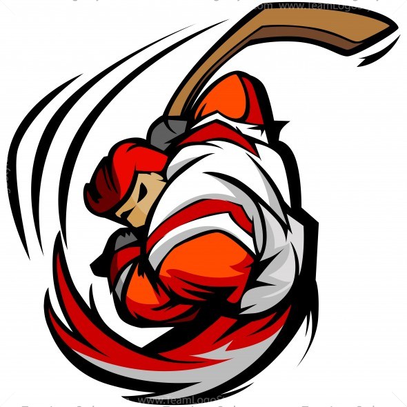 590x590 Hockey Player Clip Art