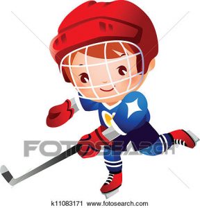 288x300 Ice Hockey Clipart Clipart Of Boy Ice Hockey Player K11083171