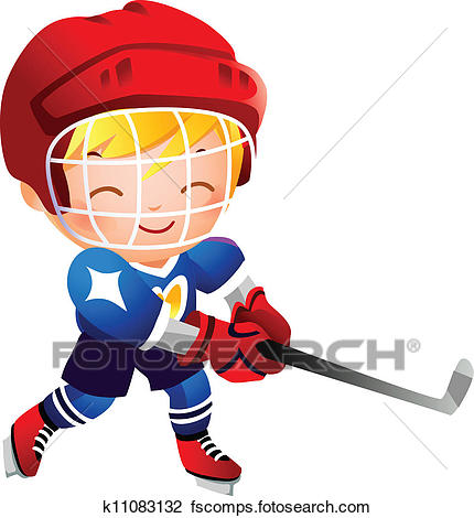 430x470 Kids Hockey Clipart