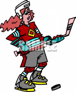 249x300 A Female Hockey Player