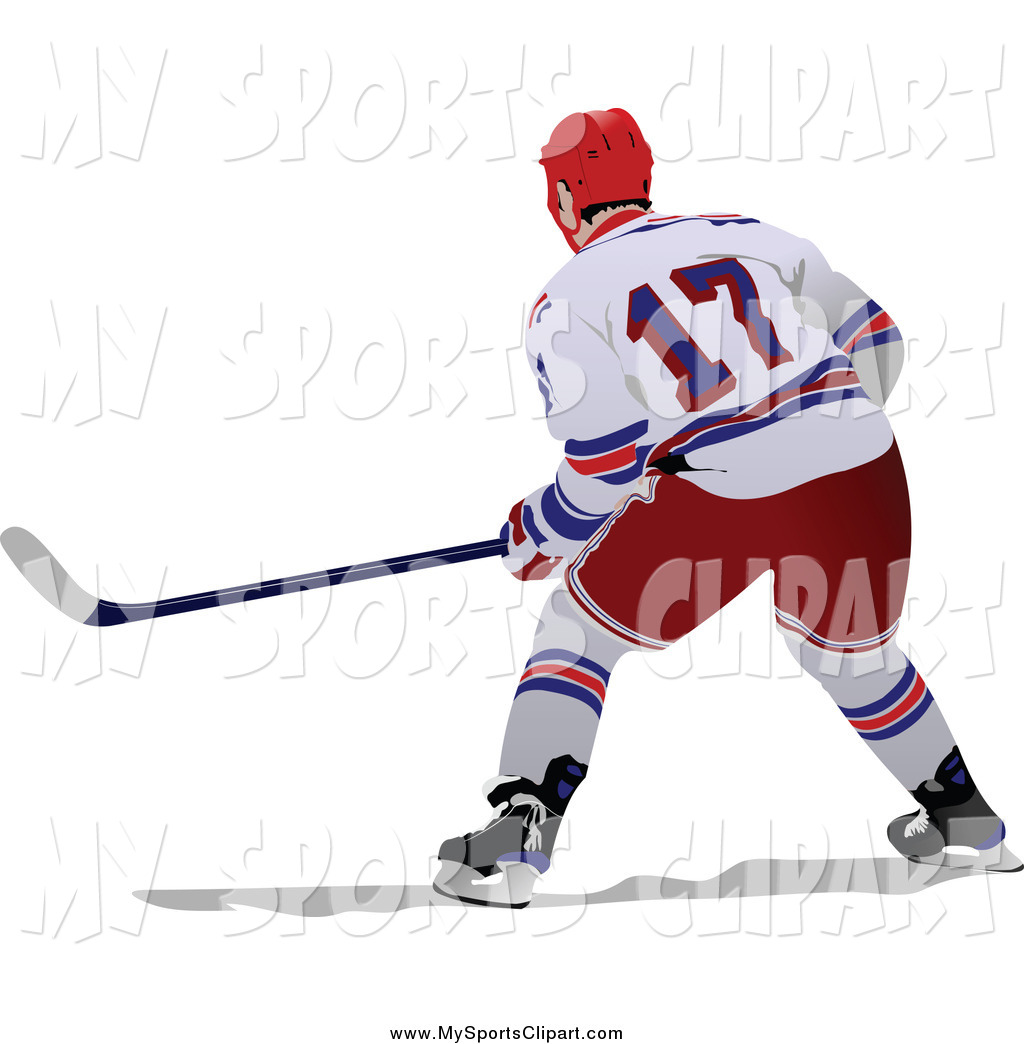1024x1044 Sports Clip Art Of A Hockey Player From Behind By Leonid