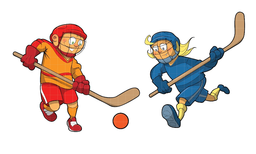 825x495 Road Hockey Clipart