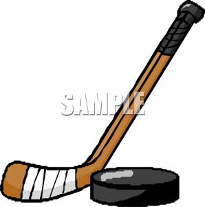 298x300 Clipart Image A Hockey Puck And Stick