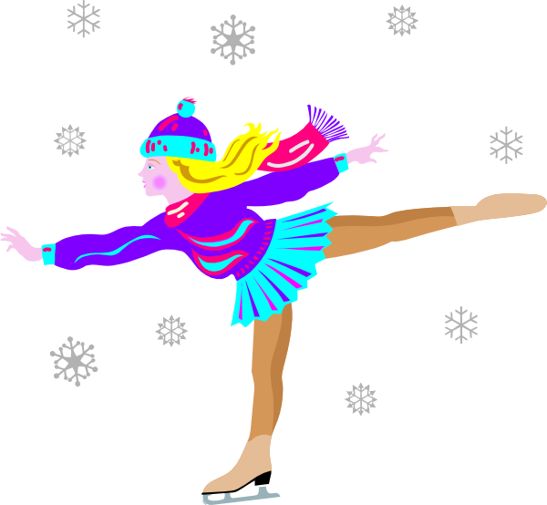 600x554 Ice Skating Clip Art Ice Skating Clip Art