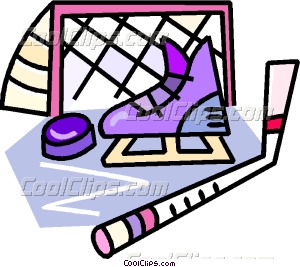 300x267 Hockey Equipment Vector Clip Art