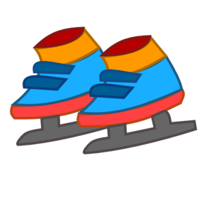 300x300 Ice Skates Clip Art