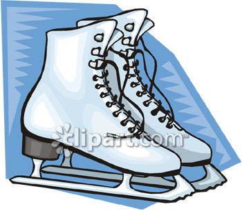 350x306 Royalty Free Clipart Image Women's Ice Skates