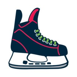 250x250 Female Hockey Player 003 Clip Art