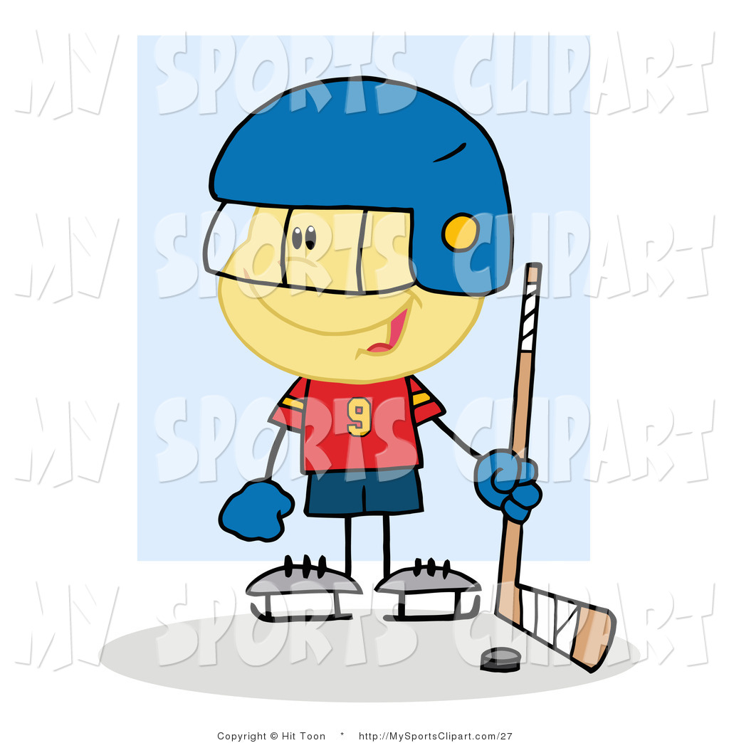 1024x1044 Sports Clip Art Of A Hockey Goalie Caucasian Boy With A Puck