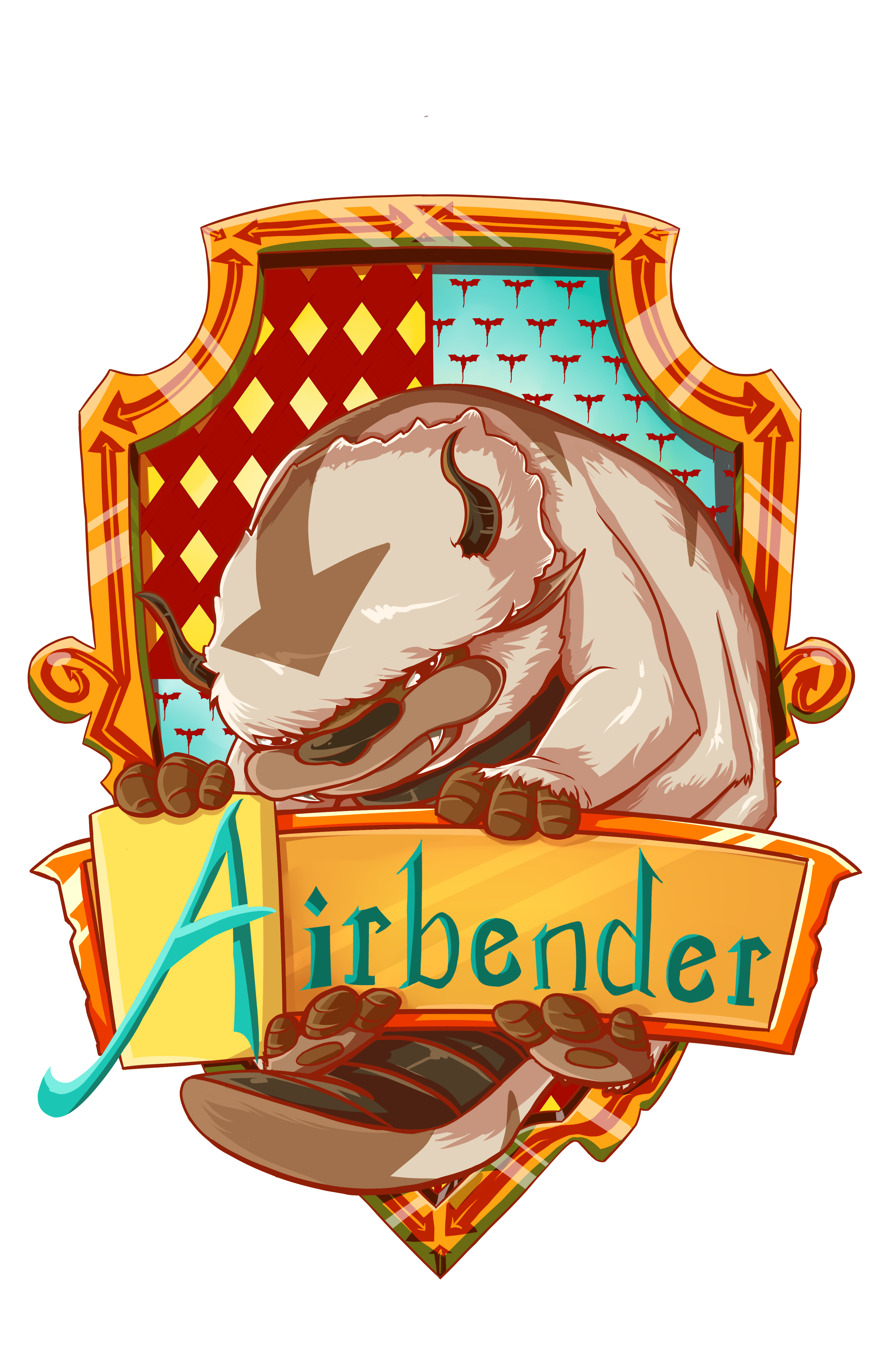 3300x5100 Hogwarts Bender Crest Stickers Nerd By Designnerd By Design