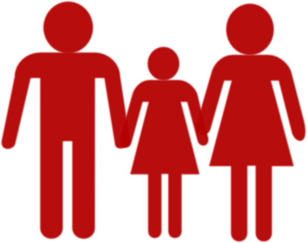 600x476 Family Holding Hands Red Clip Art