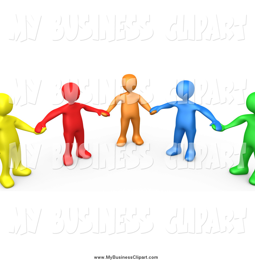 1024x1044 Clip Art Of A 3d Support Group Of Colorful People Holding Hands By