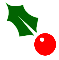 242x246 Free Christmas Clip Art Holly Clipart Panda