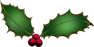 385x194 Christmas Holly Clip Art Clipart Panda