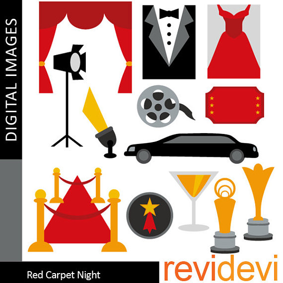 570x570 Red Carpet Party Clipart Sale Commercial Use Hollywood Movie