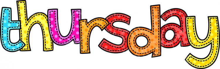 750x235 Thursday Clipart