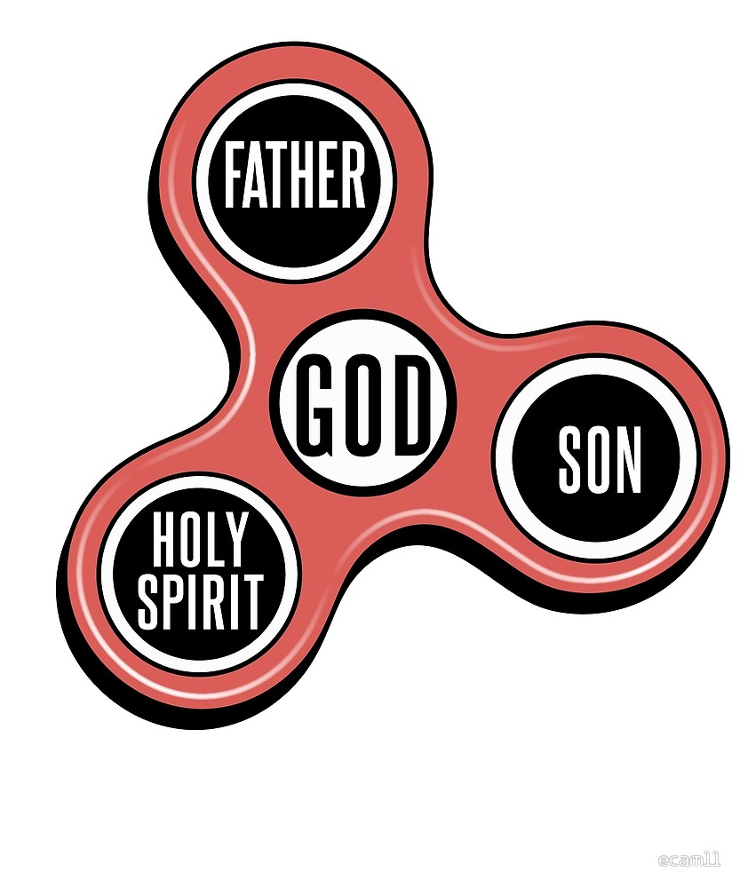 833x1000 Fidget Spinner Holy Trinity Christian T Shirt By Ecam11 Redbubble