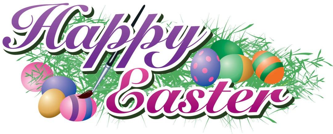 1080x437 Happy Easter Clip Art 2018 For Kids