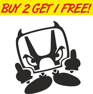 296x300 Honda Devil Man Sticker Jdm Civic Type R Mugen Jdm Accord Prelude