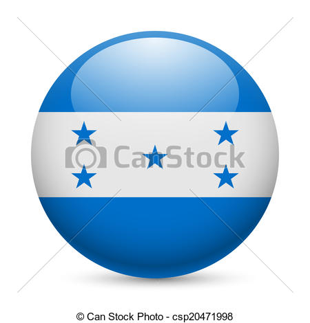 450x470 Honduras, Rond, Honduras, Bouton, Drapeau