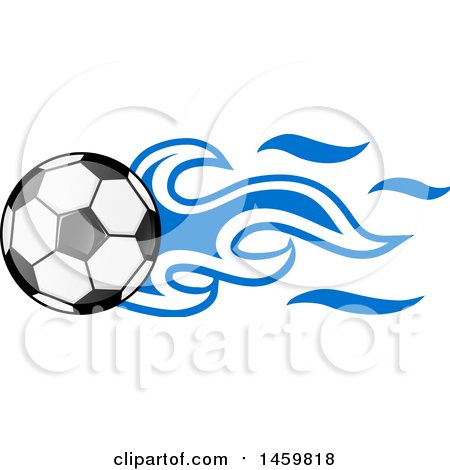 450x470 Clipart Of A Soccer Ball With Honduran Flag Flames