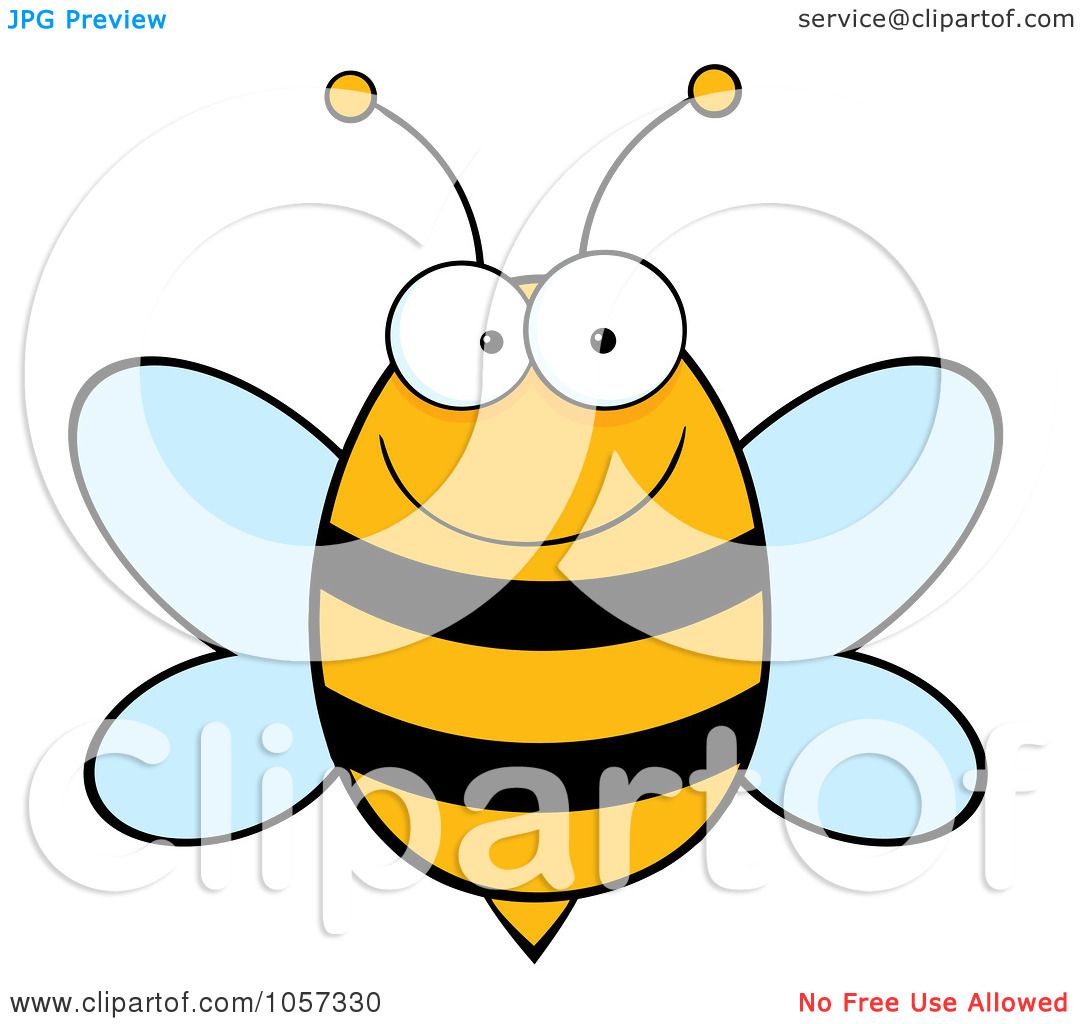 1080x1024 Royalty Free Vector Clip Art Illustration Of A Happy Bee By Hit