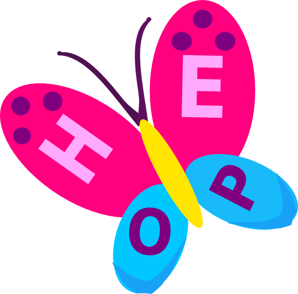 600x592 Hope Butterfly Clip Art