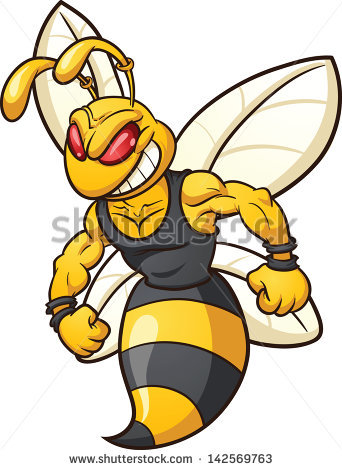 342x470 Fighting Hornet Clipart