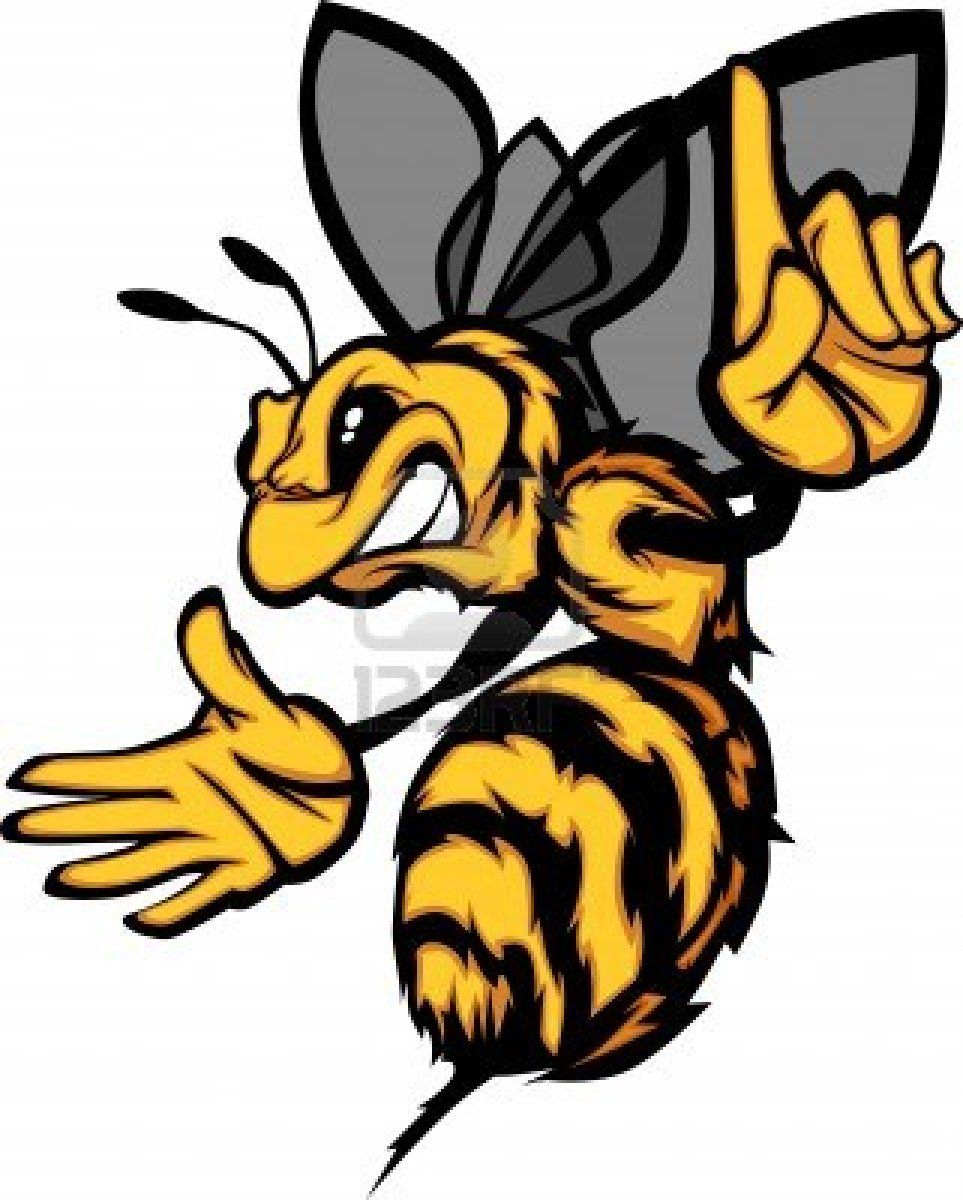 963x1200 Hornet Bee Wasp Cartoon Image Stock Photo