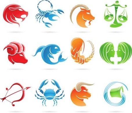 455x389 Free Set Of 12 Zodiac Signs Clipart And Vector Graphics