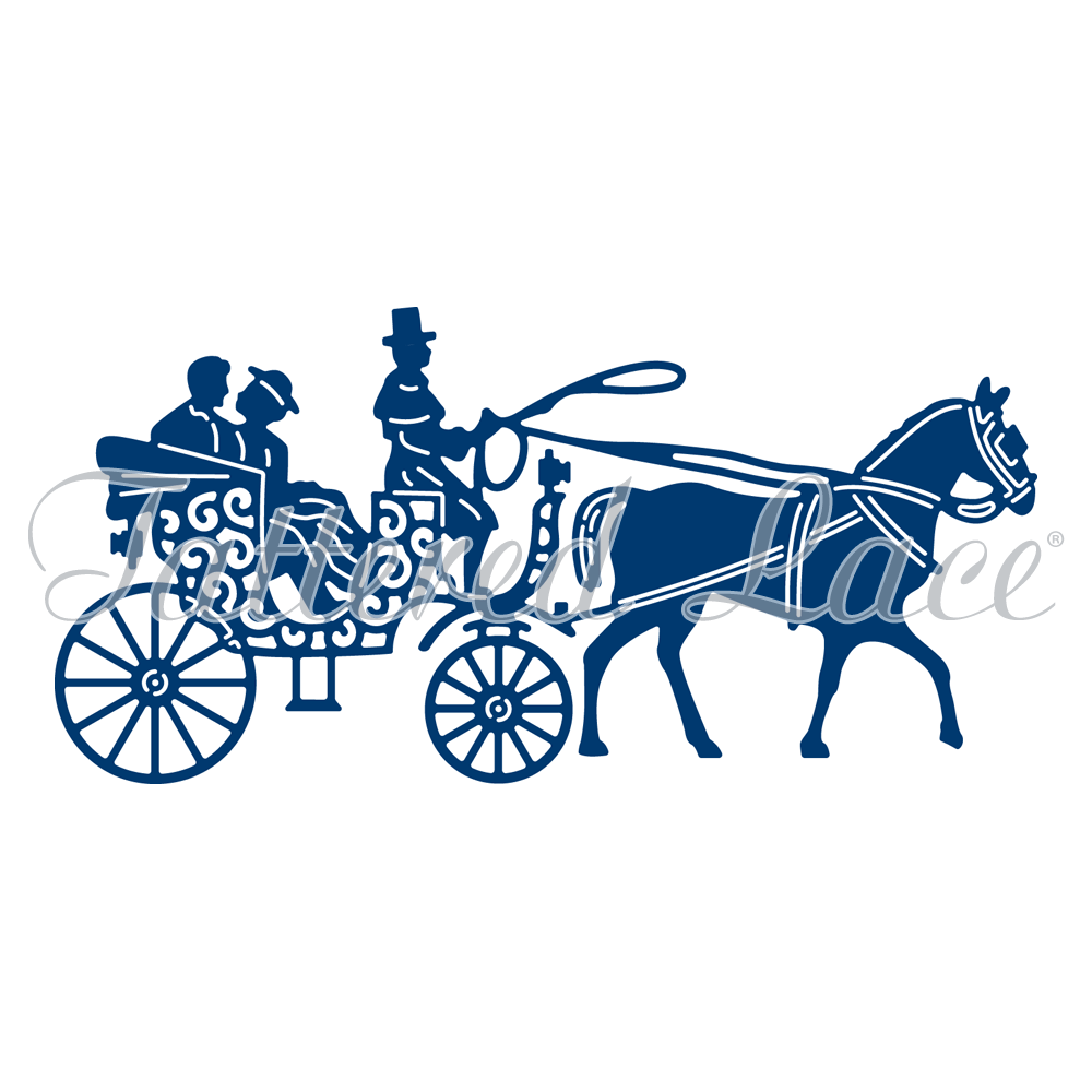 1000x1000 Horse And Carriage (D883) Tattered Lace
