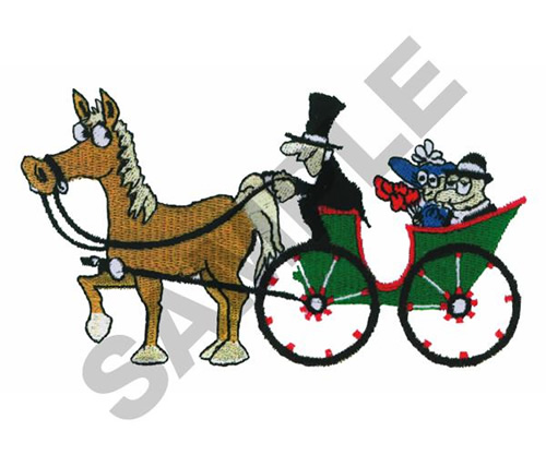 500x417 Horses Embroidery Design Animated Horse Carriage Ride From Great