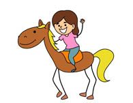195x151 Horse Rider Silhouettes, Girl, Equestrian, Clipart, Graphics