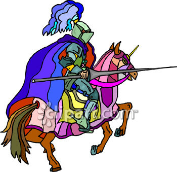 350x339 Knight On A Horse With A Jousting Lance