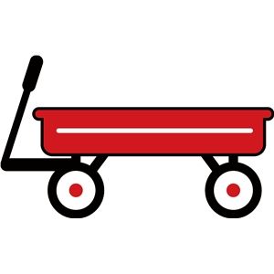 300x300 Red Wagon Clipart Black And White