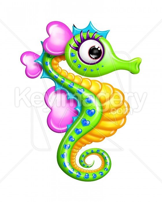 560x700 Seahorse Clipart Kid