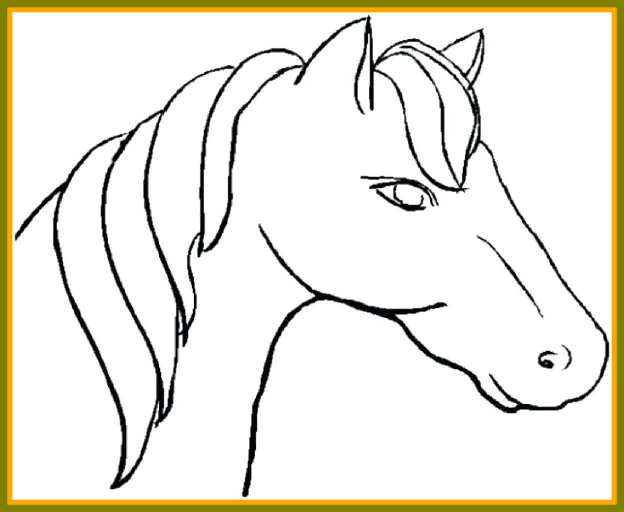 1250x1025 Fascinating Cute Rearing Horse In Coloring Page For Line Art Pict