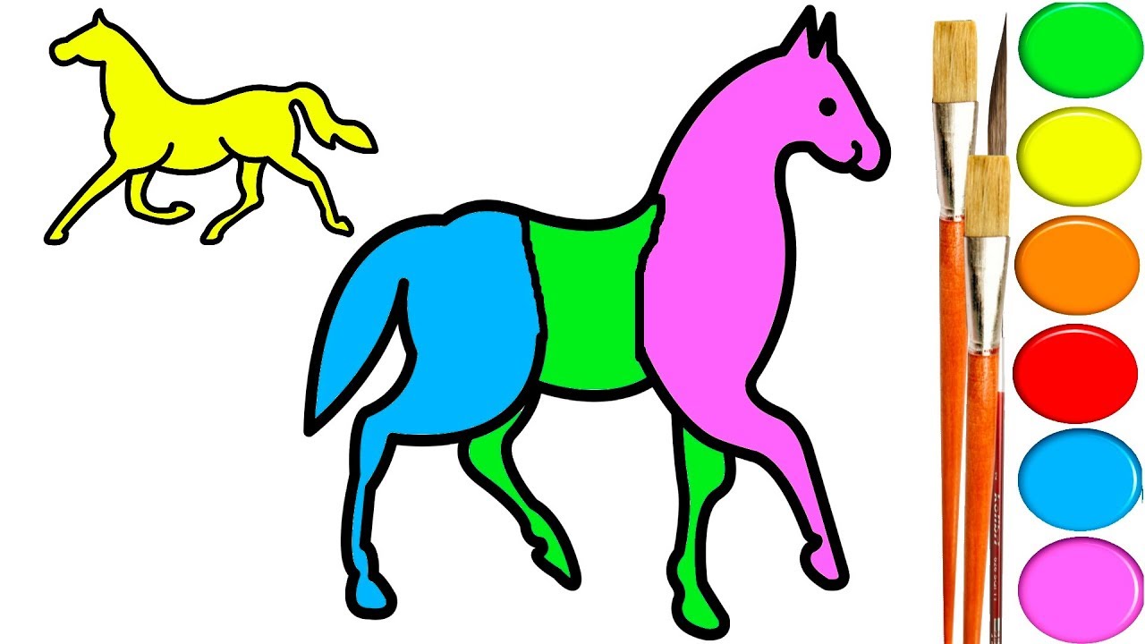 1280x720 Horse Coloring Pages For Kids