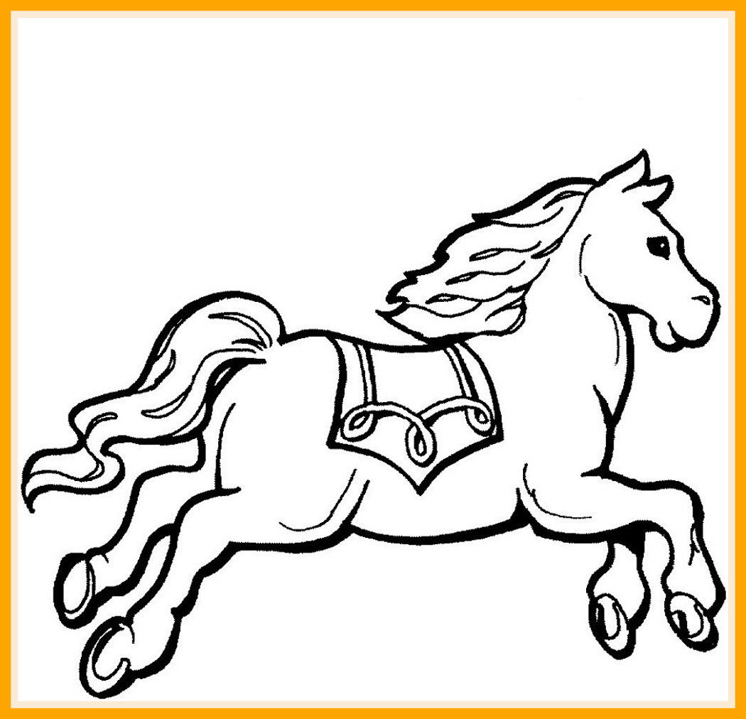 1050x1012 Incredible Horse Color Loving Printable Pic For Coloring Page