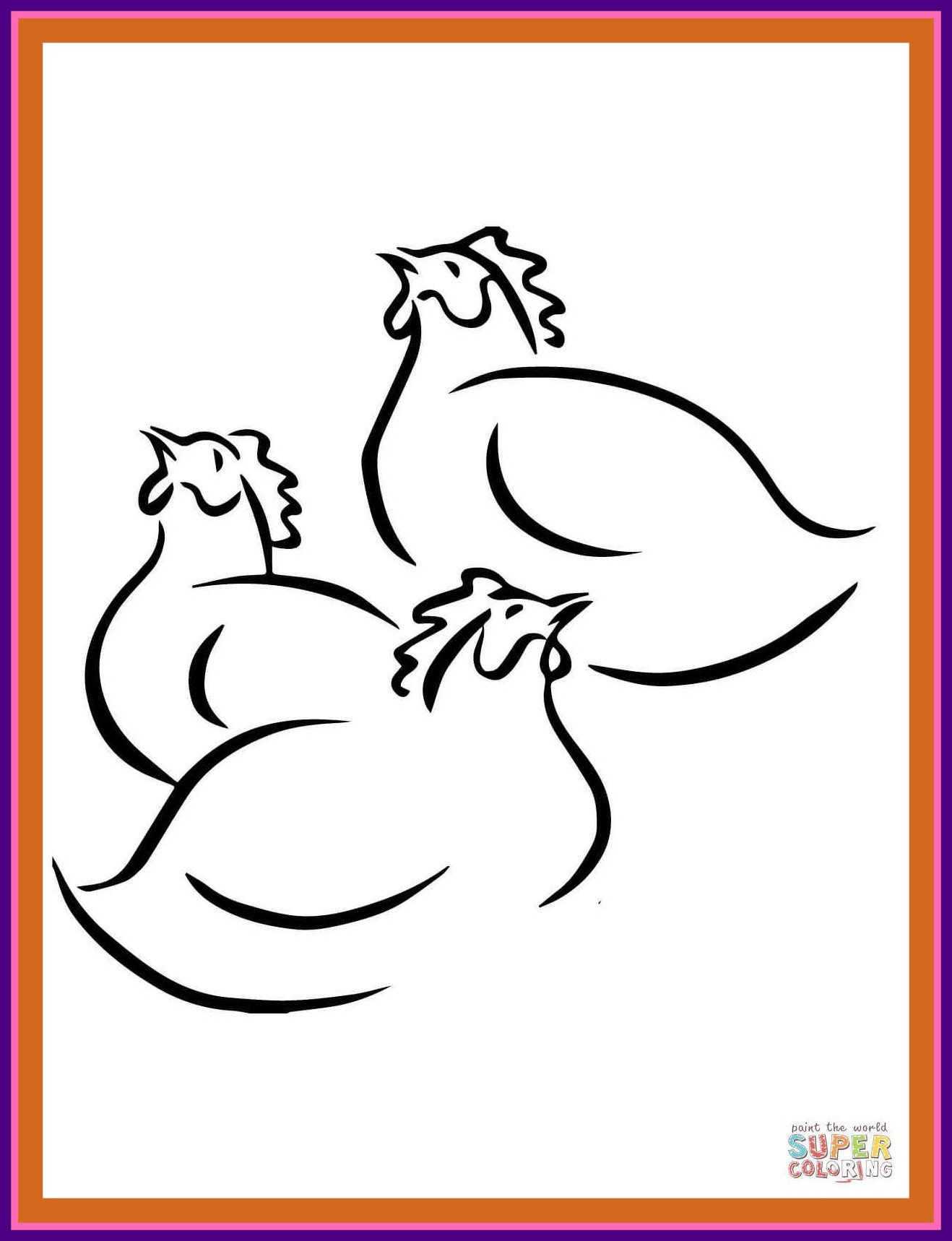 1318x1718 Marvelous Best Three French Hens Coloring Page Printable Pics