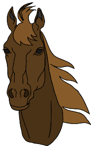 186x299 Horse Head Clip Art